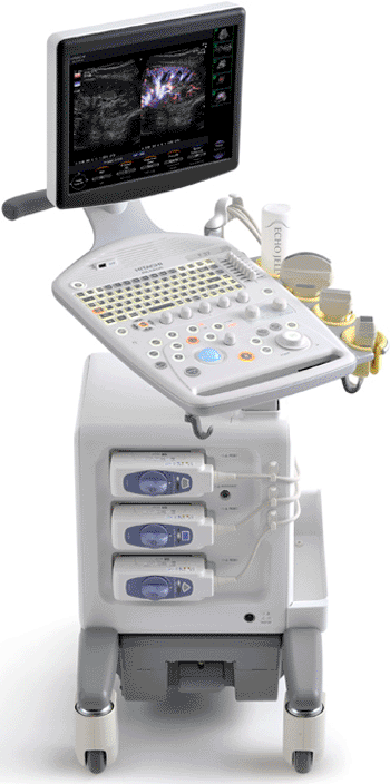 Image: The F37 digital diagnostic ultrasound system (Photo courtesy of Hitachi Aloka Medical).